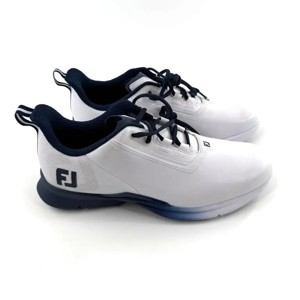 Footjoy Men's White Blue FJ Fuel-Previous Season Style Golf Shoes Size 11
